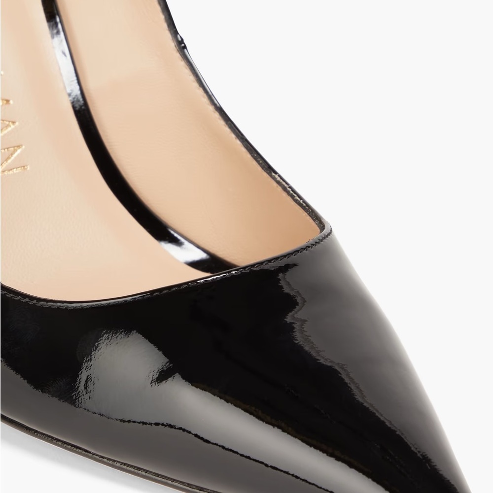 Stuart Weitzman 100 scalloped patent-leather pumps. - Picture 4 of 9